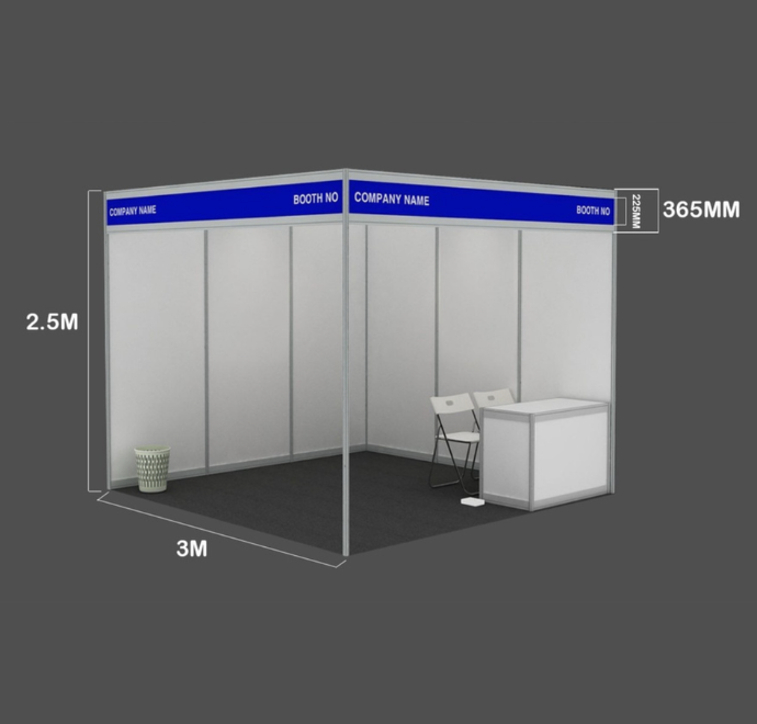 Standard exhibition booth layout