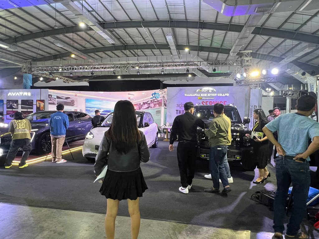 Automotive brand booth at previous expo